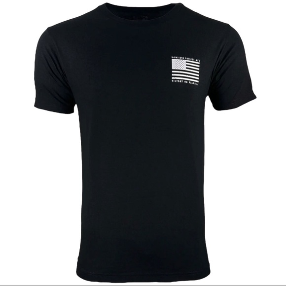 Howitzer Style Men's T-Shirt Victory or Valhalla Military Grunt MFG - Picture 2 of 11